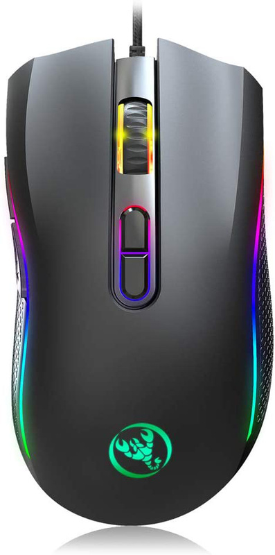 Maxesla SR-78365 Wired Optical Gaming Mouse, Black