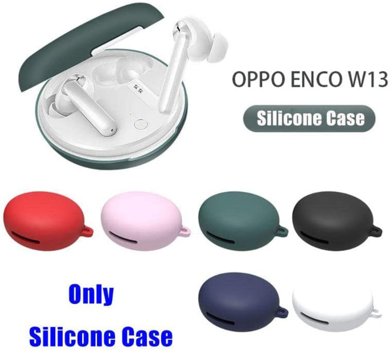 Direct 2 U Silicone EarPods Case for Oppo Enco W31, Blue