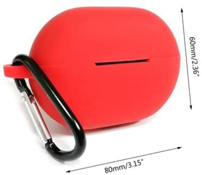 Direct 2 U Silicone EarPods Case for Huawei FreeBuds Pro, Red