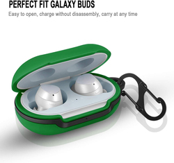 Direct 2 U Protective Case for Samsung Galaxy Buds with Carabiner, Green