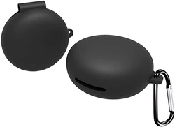Direct 2 U Silicone Case Anti-Scratch Earphone Protective Cover for Oppo Enco W31, Black