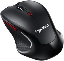 HXSJ T21 Wireless Optical Gaming Mouse, Black