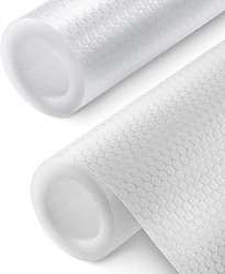 Direct 2 U Shelf Liner Kitchen Drawer Mats, 2 Pieces, 17.7 x 79inch, Clear