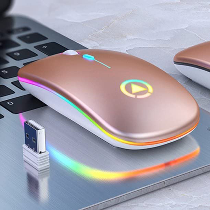 Direct 2 U Wireless Optical Mouse, Rose Gold