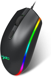 HXSJ V300 Wired Optical Gaming Mouse, Black