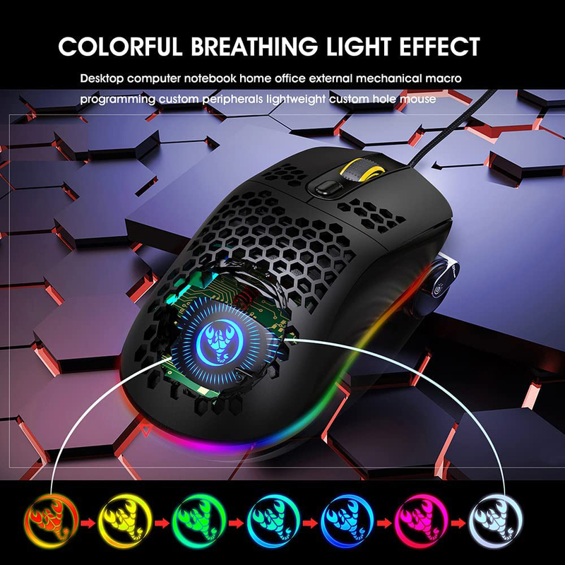 Direct 2 U X600 Wired Optical Gaming Mouse, Black