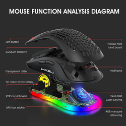 Direct 2 U X600 Wired Optical Gaming Mouse, Black