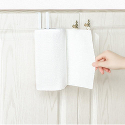 Direct 2 U Metal Kitchen Tissue and Paper Towel Holder, White