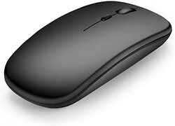 Direct 2 U Wireless Ultra-thin Rechargeable Optical Mouse, Black