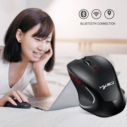 HXSJ T21 Wireless Optical Gaming Mouse, Black