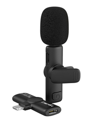 HXSJ F18 Plug-Play Type-C Interface Wireless Microphone for Live Streaming Vlog Shooting, Black