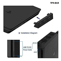 Dobe TP4-819 Intelligent Slim Cooling Fan for PlayStation PS4, Black