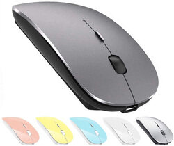 Zeru Rechargeable Bluetooth Optical Mouse, Grey
