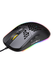 HXSJ X600 Optical Wired Gaming Mouse, Black