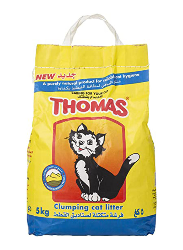 

Thomas Clumping Cat Litter, 5 Kg, Yellow