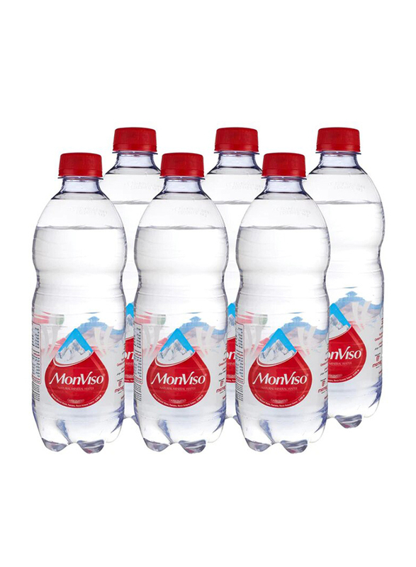 Monviso Natural Mineral Water, 6 Bottles x 500ml
