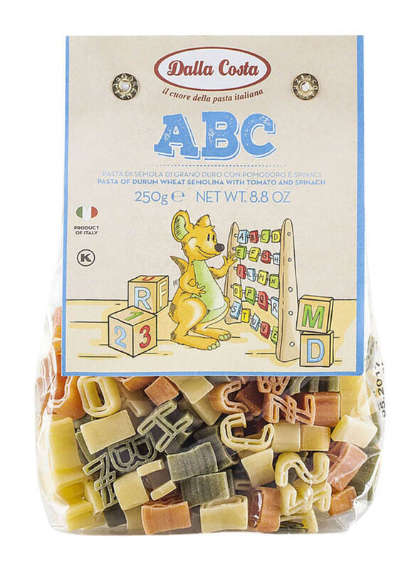 

Dalla Costa Alphabet Tricolour Pasta, 250g