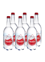 Monviso Carbonated Natural Mineral Water, 6 Bottles x 1 Liter