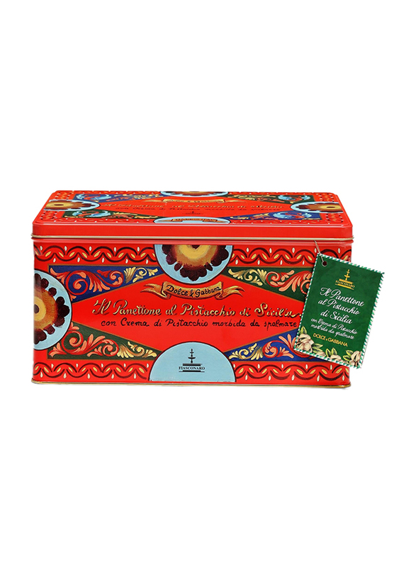 

Fiasconaro Panettone & Spread Pistachio with Dolce & Gabbana Tin, 1 Kg