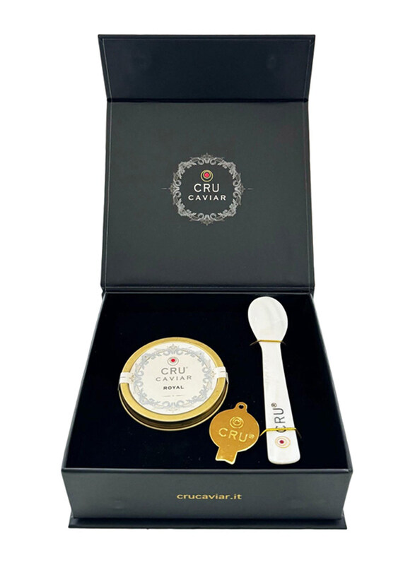 

Cru Caviar Transmontanus Royal Gift Box with Opener & Spoon, 30g