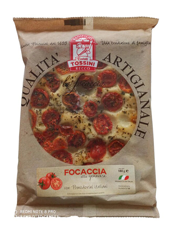 Tossini Focaccia with Cherry Tomatoes Pizza, 180g