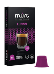 Must Nespresso Lungo Coffee Capsules, 10 Capsules
