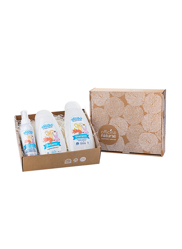Dodo Pet's Care Officina Naturae Pet Grooming Gift Box, 3 Pieces, White