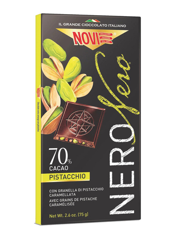 

Novi NeroNero Dark Chocolate with Pistachio, 75g