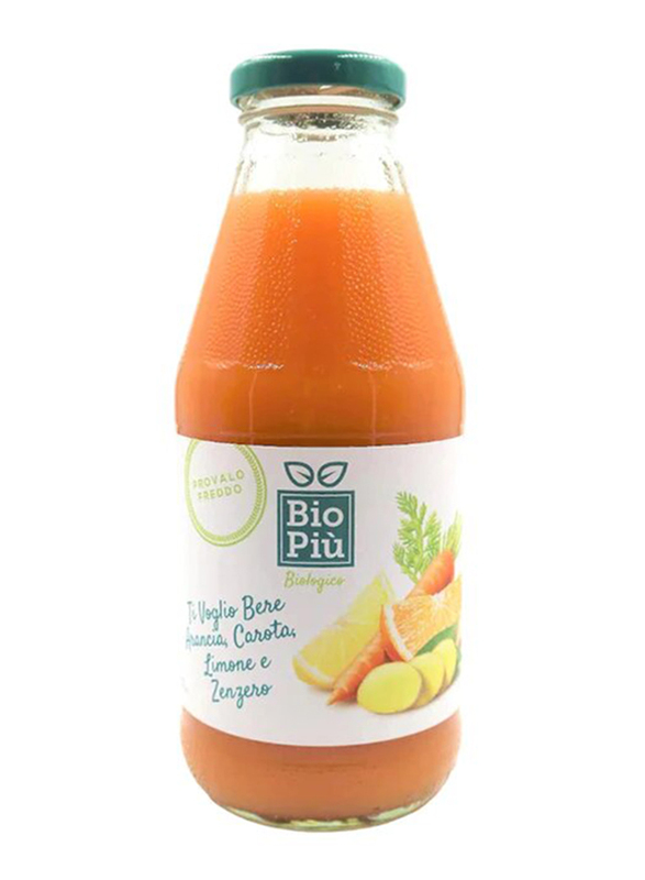 

Bio Piu Organic Orange, Carrot, Lemon & Ginger Juice, 500ml