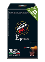 Caffe Vergnano 1882 Espresso Intenso Coffee, 10 Capsules x 5g