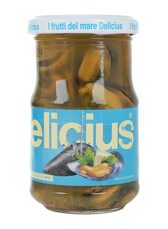Delicius Mussels Cooked in Own Juice in a Jar, 195g