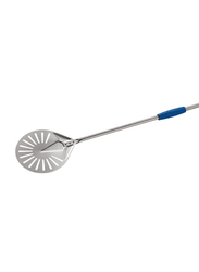 Gi.metal 20cm Perforated Small Pizza Peel, Silver/Blue