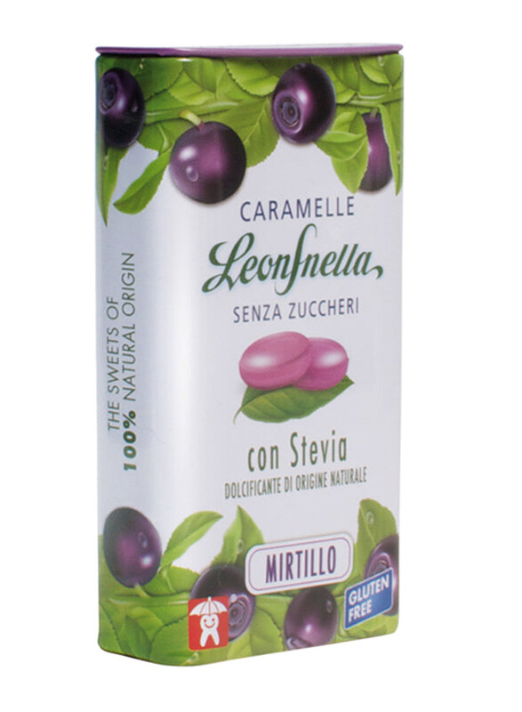 

Pastiglie Leone Blueberries Stevia Candies Tin, 30g