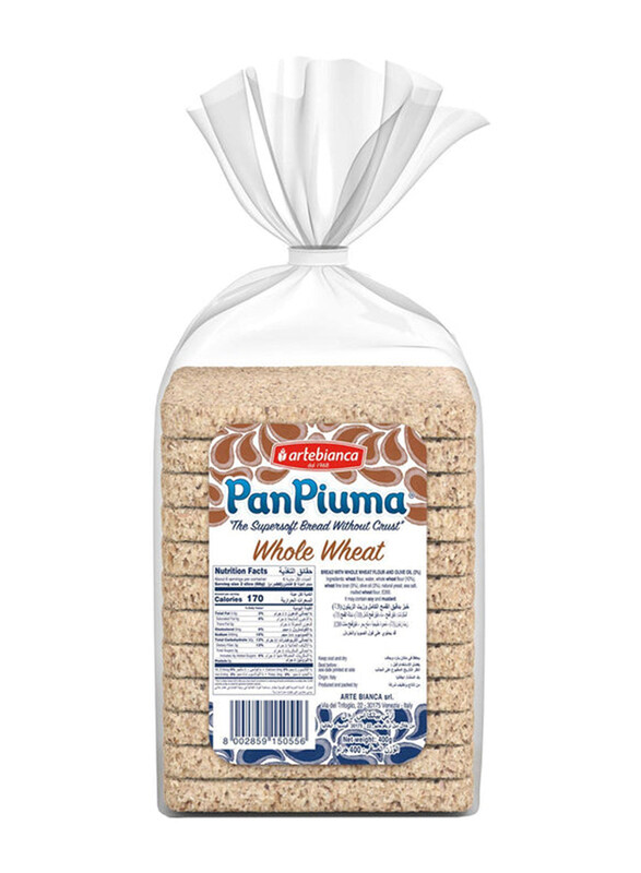 

Artebianca PanPiuma Whole Wheat Sliced Bread, 400g