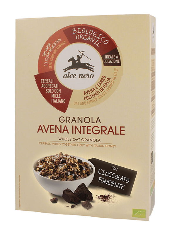 Alce Nero Organic Granola Dark Chocolate, 300g