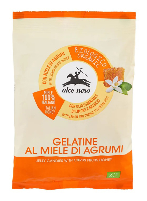 Alce Nero Candies Jelly with Citrus Fruit & Honey Organic, 100g