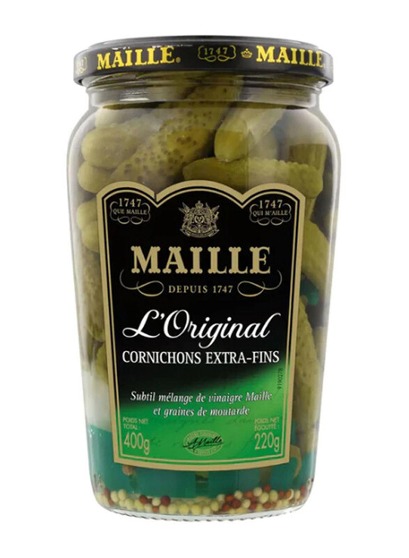 

Maille Cornichons Pickled Gherkins Jar, 220g