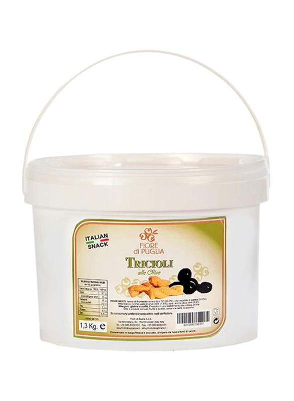 Flore di Puglia Tricioli Black Olives Bucket, 1.3 Kg