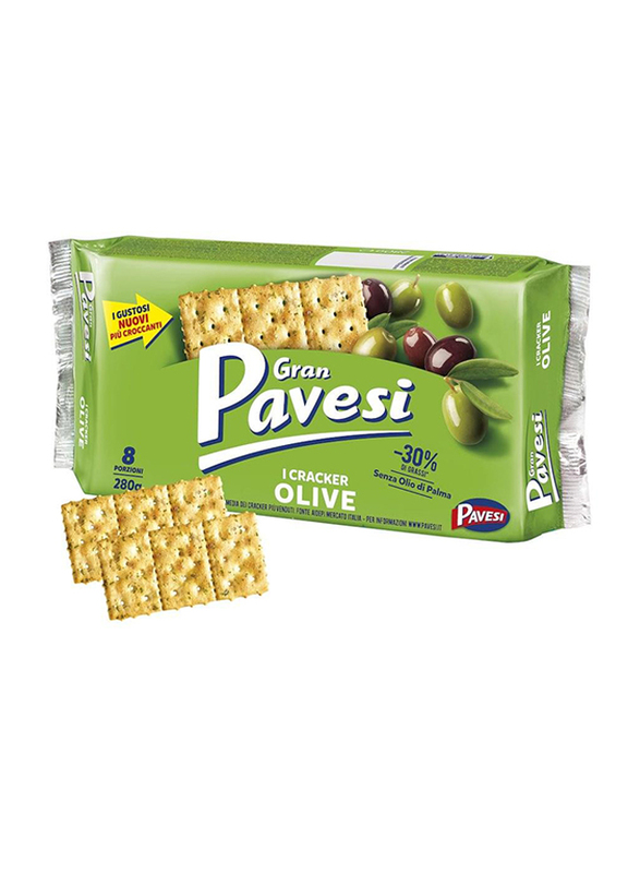 Gran Pavesi Olive Flavoured Crackers, 12 x 280g