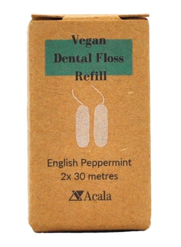 

Acala Vegan Natural Corn Dental Floss Refill, 2 x 30 Meters