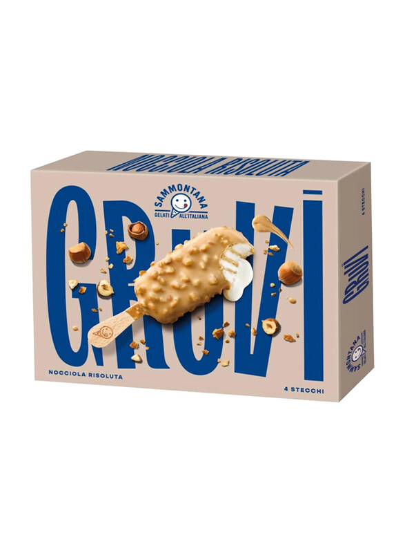 

Sammontana Gelato Sticks Gruvi Hazelnut Frozen, 4 x 60g