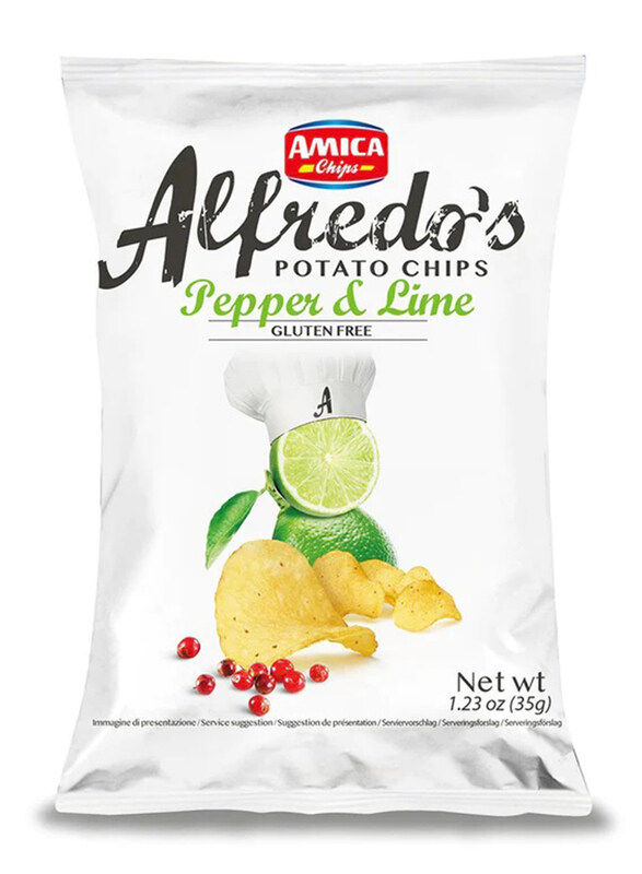 

Amica Chips Alfredo's Black Pepper & Lime Chips, 35g