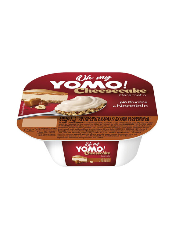 

Yomo Yogurt Caramel Cheesecake with Biscuit & Hazelnut Crumble, 140g