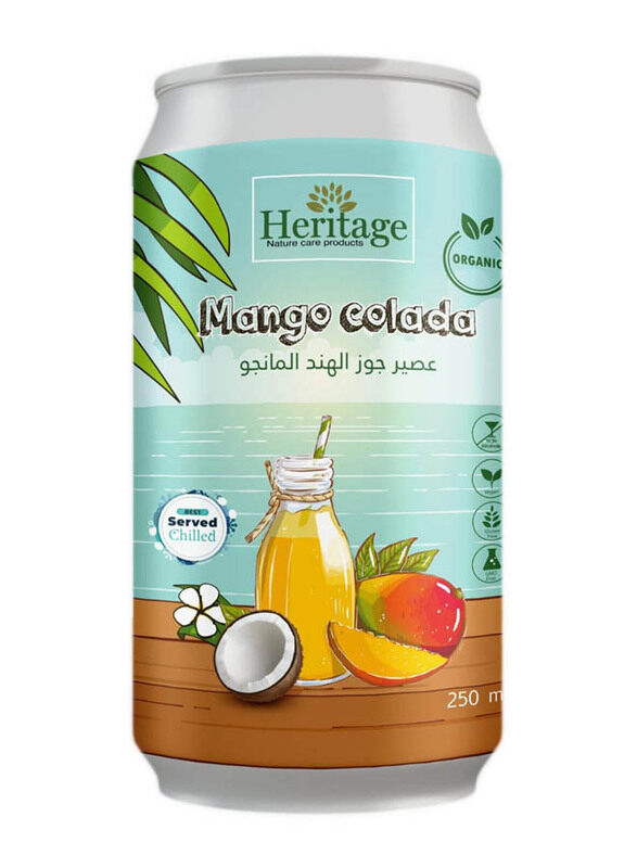 

Heritage Organic Coconut & Mango Colada, 250ml