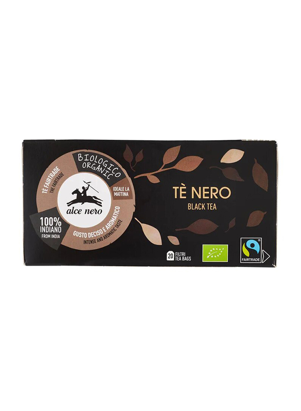 Alce Nero Fairtrade Organic Black Tea, 20 Bags