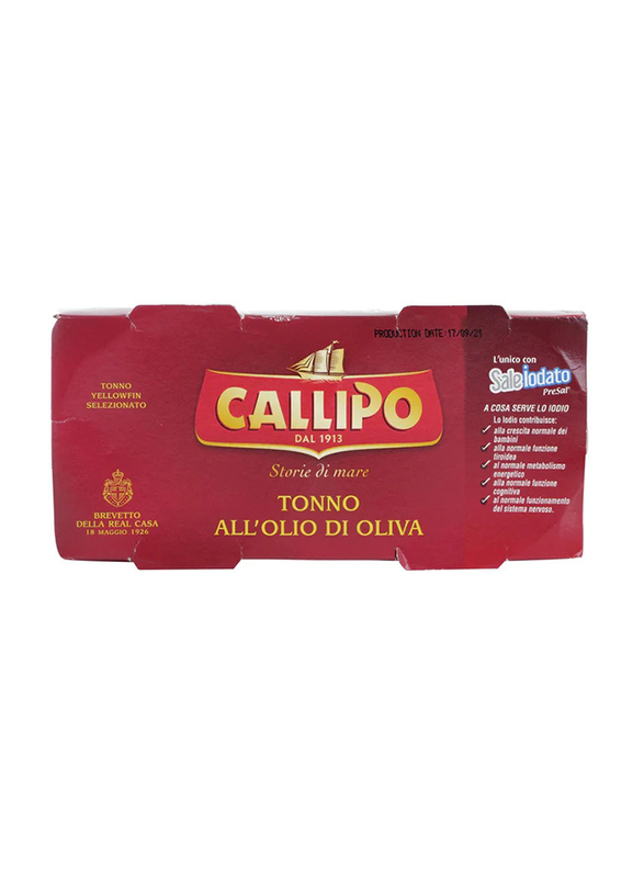 Callipo Tuna Yellowfin Olive Oil, 2 x 160g
