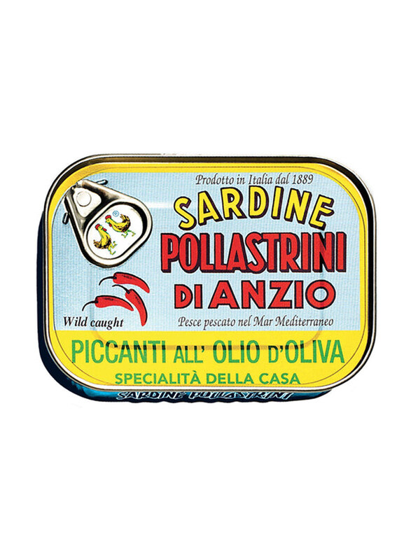 

Pollastrini Sardines in Extra Virgin Olive Oil, 100g