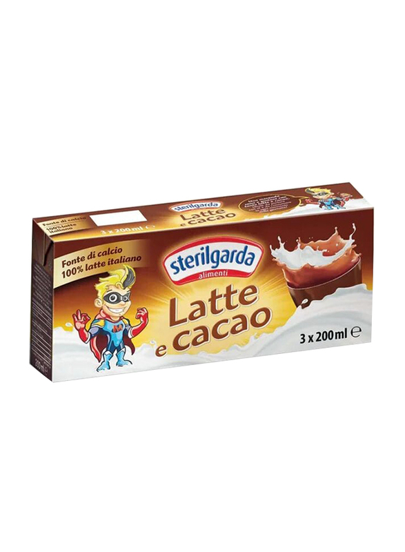 Sterilgarda Latte Cacao Milk, 3 Piece x 200ml