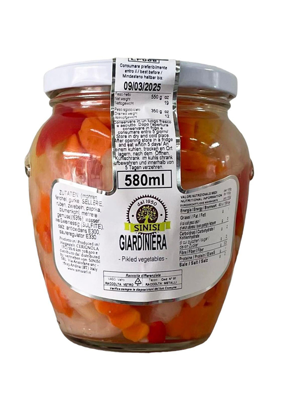 

Sinisi Giardiniera Vegetables Pickle, 550g