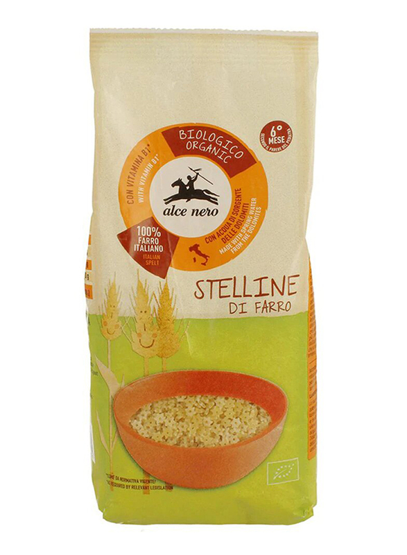 Alce Nero Organic Spelt Pasta Stelline Baby Food, 500g